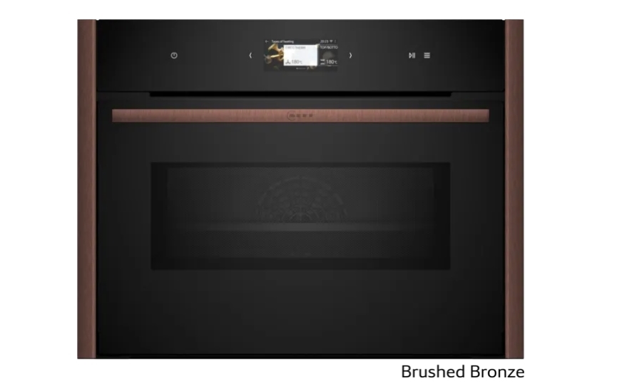 Kompaktovn med mikro 60 x 45 cm Flex Design - Neff N90 - Brushed Bronze